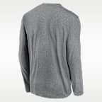 North Carolina Courtside Men's Jordan Brand Dri-FIT College Long-Sleeve T-Shirt