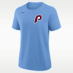 Playera Nike de la MLB para mujer Bryce Harper Philadelphia Phillies