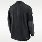 Las Vegas Raiders Feel The Pressure Men's Nike Dri-FIT NFL 1/2-Zip Top