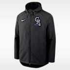 Colorado Rockies Authentic Collection Men's Nike Therma-FIT MLB Full-Zip Hooded Jacket