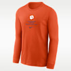 Clemson Sideline Men's Nike Dri-FIT College Long-Sleeve T-Shirt