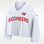 Top cropped Nike Dri-FIT de la NFL para mujer Tampa Bay Buccaneers Wide Receiver Jersey Fashion