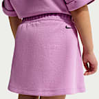 Conjunto de falda de dos piezas Tech Fleece para niños talla pequeña Nike