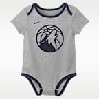 Nike "Minnesota Timberwolves" Baby NBA Bodysuit (2-Pack)