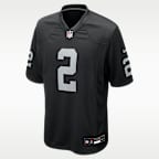 Jersey Nike de la NFL Game para hombre Ashton Jeanty Las Vegas Raiders 2025 NFL Draft First Round Pick