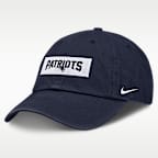 Gorro ajustable Nike de la NFL de los New England Patriots para hombre con marca denominativa Primetime Club
