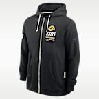 Los Angeles Rams Sideline Standard Issue Men's Nike Dri-FIT NFL Full-Zip Hoodie