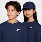 Playera de manga larga para niños grandes Nike Sportswear