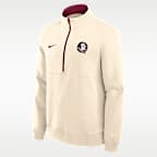 Florida State Primetime Primary Logo Men's Nike College 1/2-Zip Crew