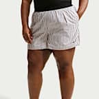 Nike Sportswear Chill Poplin Women's Loose Mid-Rise Striped Shorts (Plus Size)