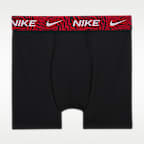 Ropa interior hasta la pretina de jacquard con diseño animal para niños talla grande (paquete de 3) Nike Dri-FIT