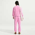 Pants de tiro medio con puño para mujer Nike Studio Fleece Lightweight "French Terry"