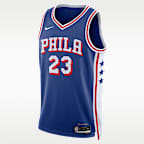 LeBron James Philadelphia 76ers Icon Edition Men's Nike Dri-FIT NBA Swingman Jersey
