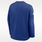 Playera de manga larga Nike Therma-FIT de la NFL para hombre New York Giants Sideline Coaches