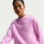 Sudadera de cuello redondo "Nike Athletic Department" para mujer Nike Studio Fleece Medium Weight "Graphic Pack"