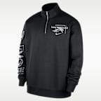 San Antonio Spurs Courtside Men's Nike NBA Club 1/2-Zip Top