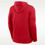 Washington Nationals Authentic Collection Men's Nike Dri-FIT MLB Long-Sleeve Hooded Top