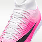Tacos de futbol para pasto sintético (turf) de corte high Nike Mercurial Superfly 11 Club