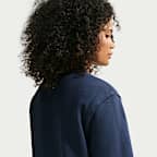 Sudadera de cuello redondo para mujer Nike Studio Fleece Medium Weight