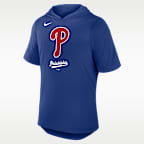 Philadelphia Phillies Logo Men's Nike Dri-FIT MLB Hooded T-Shirt