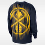 Playera de manga larga de básquetbol para hombre Denver Nuggets Standard Issue