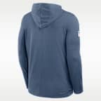 Playera de manga larga Nike Dri-FIT de la NFL con gorro para hombre New England Patriots Rivalries Collection Sideline
