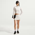 Nike Sportswear Chill Knit Women's Tight Quarter-Zip Long-Sleeve Ribbed Top