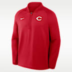 Cincinnati Reds Authentic Collection Men's Nike Dri-FIT MLB 1/2-Zip Long-Sleeve Top