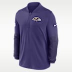 Baltimore Ravens Feel The Pressure Men's Nike Dri-FIT NFL 1/2-Zip Top