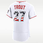 Mike Trout Los Angeles Angels USA 250 Men's Nike MLB Authentic Jersey