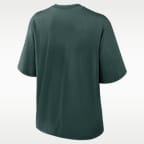 Michigan State Arch Over Logo Boxy Women's Nike College T-Shirt