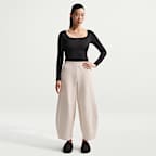 나이키 24.7 임파서블리소프트 여성 하이웨이스트 와이드 레그 팬츠
