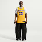 Los Angeles Lakers Icon Edition Men's Nike Dri-FIT ADV NBA Authentic Jersey