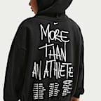 Sudadera con gorro de básquetbol para niños grandes LeBron "Shut Up And Dribble"