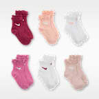 Calcetines al tobillo con vuelos para niños talla pequeña (6 pares) Nike
