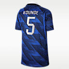 Jules Koundé France National Team 2026 Stadium Home Big Kids' Nike Dri-FIT Soccer Jersey