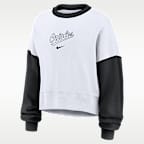 Baltimore Orioles Primary Women's Nike MLB Pullover Crew