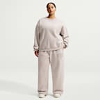 Nike Studio Fleece Medium Weight Women's Oversized Crew-Neck Sweatshirt (Plus Size)
