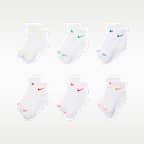 Calcetines al tobillo Dri-FIT para niños (6 pares) Nike Performance Basics