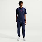 FC Barcelona Tech Fleece Nike Sportswear Football-joggers med mellemhøj talje til kvinder