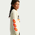 Playera de manga larga para niños grandes Nike Sportswear