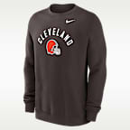 Sudadera de cuello redondo sin cierre Nike de la NFL para hombre Cleveland Browns Club
