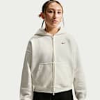 Hoodie folgado Nike Sportswear Studio Fleece com fecho completo Júnior (Rapariga)