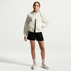 Hoodie folgado Nike Sportswear Studio Fleece com fecho completo Júnior (Rapariga)