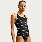 Traje de baño de una pieza con diseño Fastback para mujer Nike Swim HydraStrong
