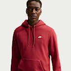 Sudadera con gorro sin cierre de tejido Fleece para hombre Nike Club