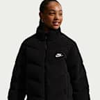 Chamarra acolchada Therma-FIT holgada para niños talla grande Nike Sportswear