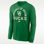 Oregon Legacy Arched Logo Men's Nike College Long-Sleeve T-Shirt