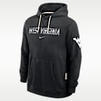 Sudadera con gorro sin cierre universitaria Nike Dri-FIT para hombre West Virginia Sideline Standard Issue