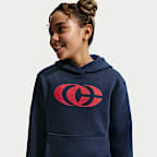 Sudadera con gorro sin cierre de tejido Fleece para niños talla grande Caitlin Clark